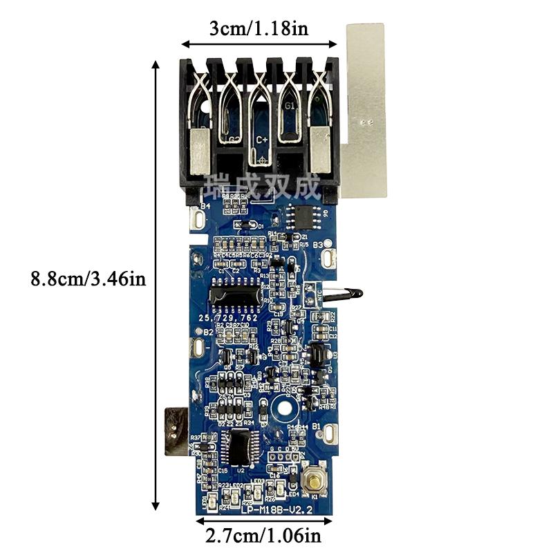 10X21700 Power Tool Lithium Battery Case Box PCB for Milwaukee for M18 18V Li-ion Battery Protection Circuit Board Shell Housing