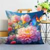 Beautiful Flower Pillowcase საერთო საცხოვრებლის დეკორაცია ოფისი მისაღები ოთახი სახლის ბალიშის ქეისი