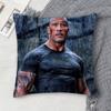D-Dwayne Johnson Double-Sided Printed Square Decorative Cushion Cover For Sofa Living Room Home Decor