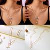 Geometric Pearl Pendant Chain With Shell And Starfish For Summer Beach Vacation
