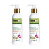INDUS VALLEY Bio Organic Growout Shampoo 200ml for Hair Growth and Hairfall Control - 2 X 200g= 400g Set of 2