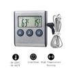 Mini Kitchen Digital Cooking Thermometer High Precision Meat Food Temperature Meter for Oven BBQ Grill Timer Function with Probe