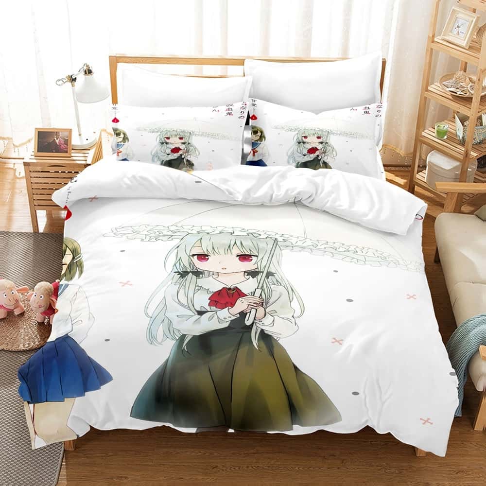 Ms. Vampire who lives in my neighborhood Bedding Set Single Twin Full Queen King Size Bed Set Adult Kid Bedroom Duvet cover Sets