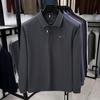 Men's Long Sleeve Lapel Polo Shirt - Versatile Casual Base Layer for Spring and Autumn.