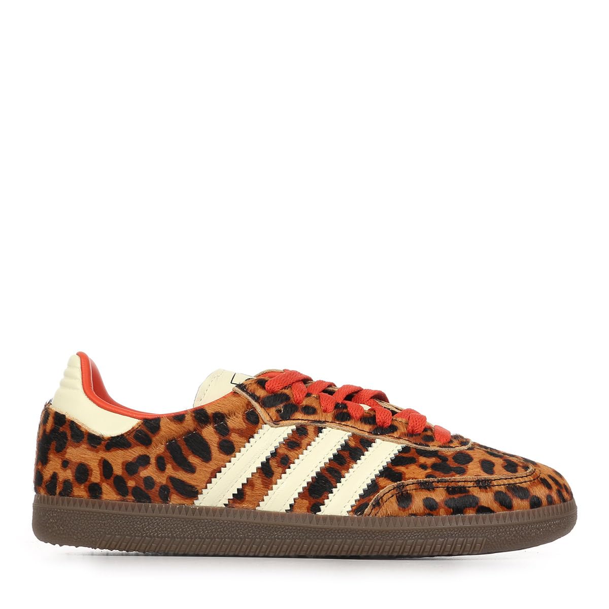 Adidas Originals Samba OG W Leopard Unisex Cheetah Print Sneakers JI2734 Size Low-Top 27.0cm / CBLACK/PRERED