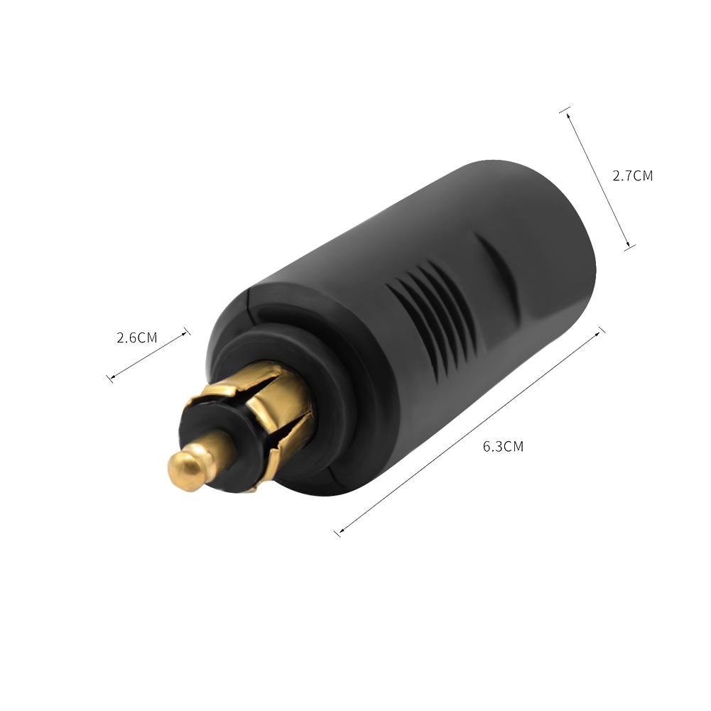 DC 12V 24V EU Plug Cigarette Lighter for BMW DIN Hella Motorcycle Charger Socket Outlet Convert To Car Adapter Power Lead Cables