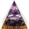 EnergyPower Orgonite Pyramid Large Natural Stone Power Stone Crystal Love Increased Attractiveness Monument Increased Fortune Good Luck Aura Feng Shui