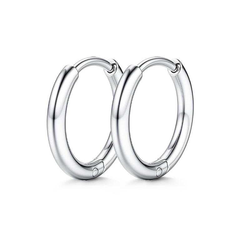 Bobisty 1Pair Hypoallergenic Flat Back Earrings for Women Surgical Stainless Steel Cute Stud Hoops Earrings Cartilage Piercings