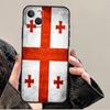 Custodia con Bandiera della Georgia per iPhone 12 13 Mini 11 14 Pro Max XS X XR Plus 15 16 Pro Max Cover