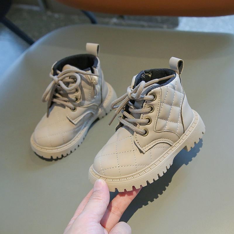 Xiaoxiangfeng girls boots children's Martin boots 2025 spring and autumn boys short boots black single boots princess style shoes