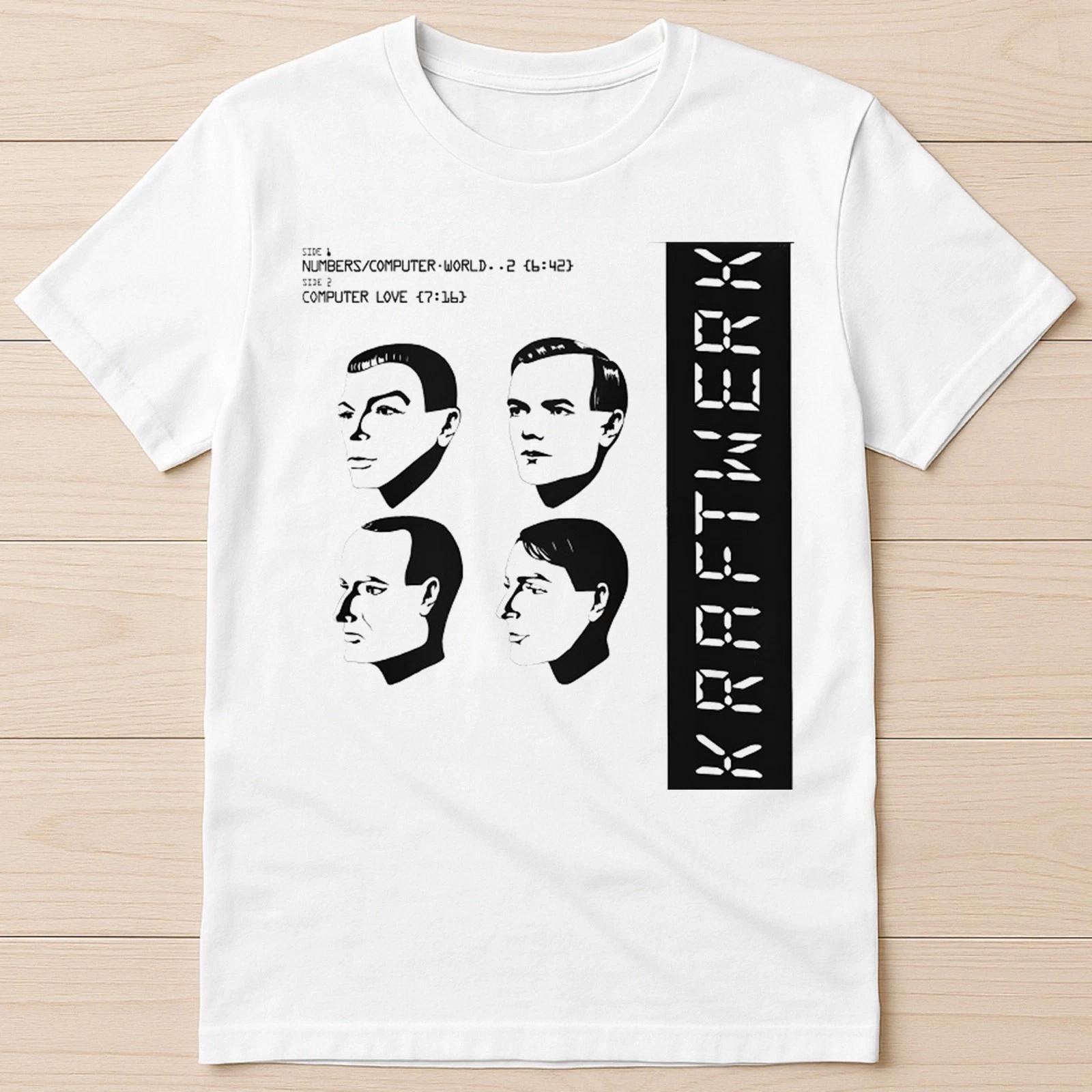 Kraftwerk Promo Label Computer World Love Music Meme Funny Gift Tee T Shirt G288 M
