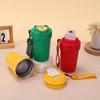 New 316 Stainless Steel Octagonal Coffee Cup Simple Solid Color Flip Thermos Cup Lifting Rope Direct Drinking Gift Cup