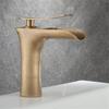 Antique Bronze Bathroom Faucet Basin Faucets  Hot & Cold Brass Bathroom Sink Faucet Waterfall Lavotory Faucet  Mixer Water Tap