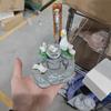 Duck Squirrel Solar Power Resin Patio Fountain Garden Design With Led Solar Light Gardening Supplies Outdoor Decoration