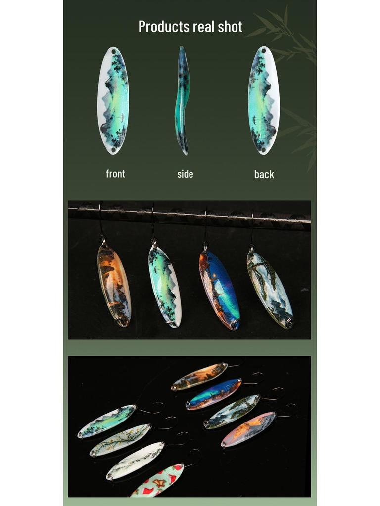 LETOYO UV Luminous 3D Printed Double-sided Trout and Asp Bait