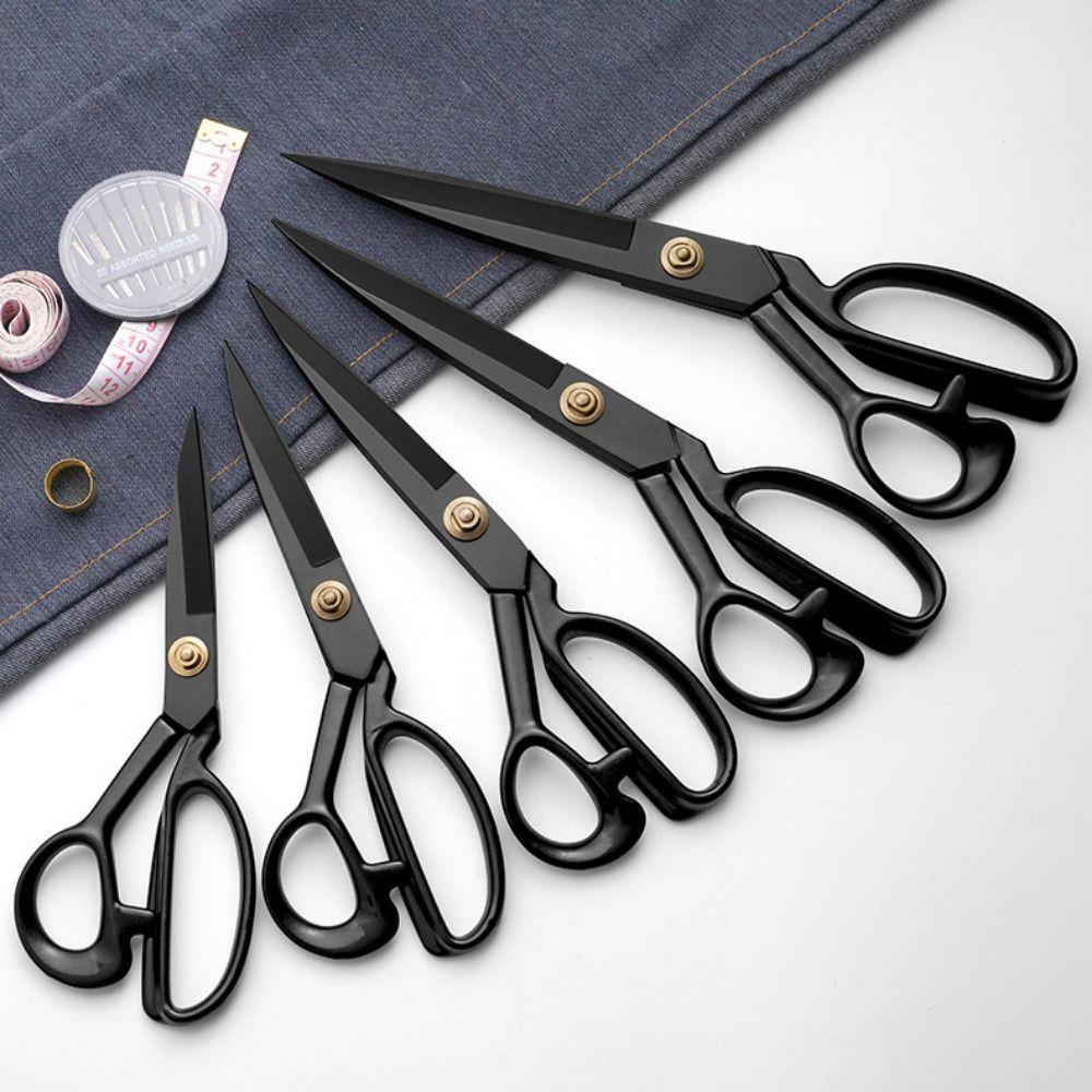 Ergonomic Tailor Scissors 8-12inch Leather Cutting Scissors Fabric Scissors  Craft Projects