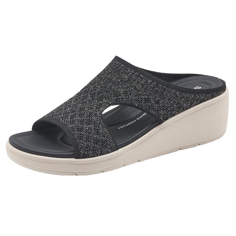 

Новые сандалии легкие и удобные повседневные спортивные тапочки на платформе женские 42