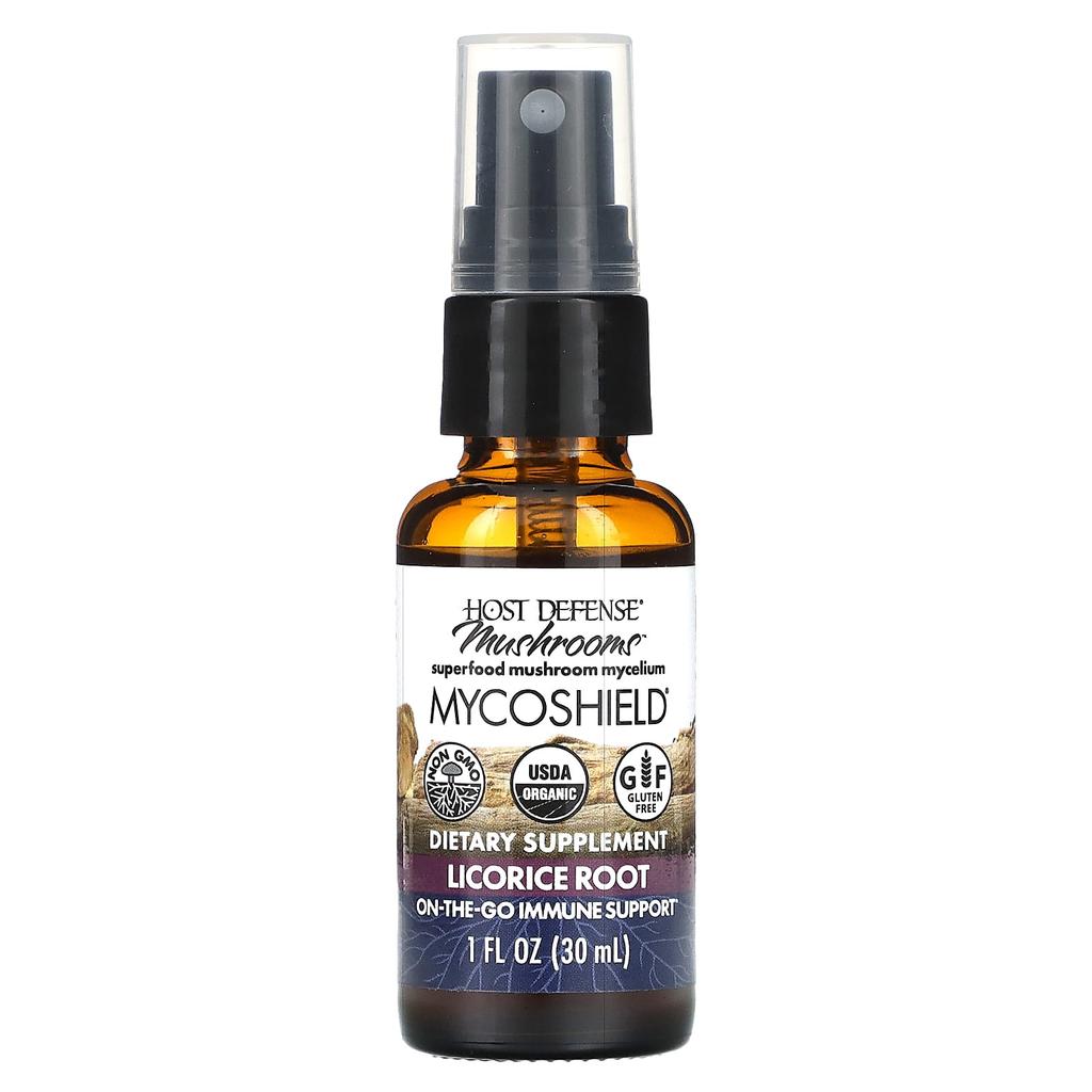 Mushroom, Mycoshield Spray, Licorice Root, 30Ml(1Fl Oz)