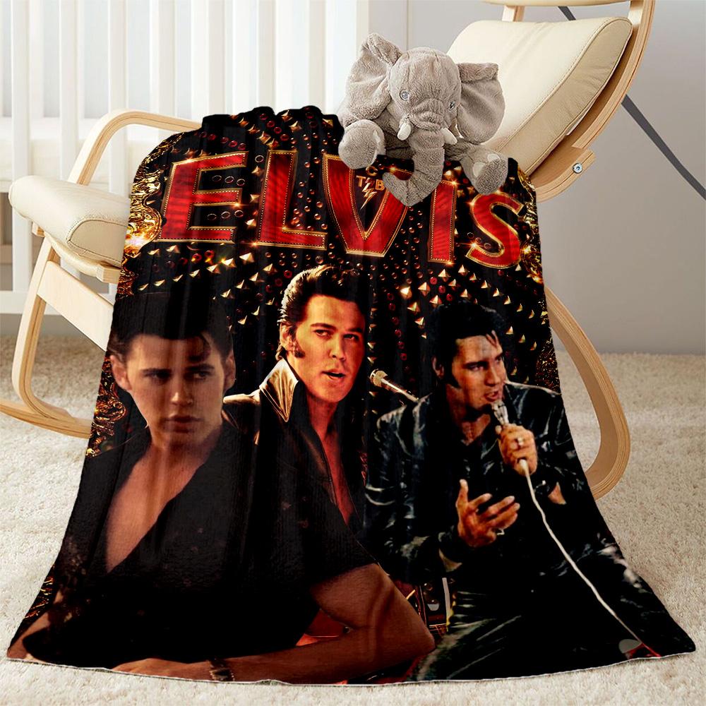 Elvis Presley: Rock 'n' Roll Legend Blanket Durable Comfort Perfect for Bedding Chair Bed Four Seasons Multipurpose Stylish Decor