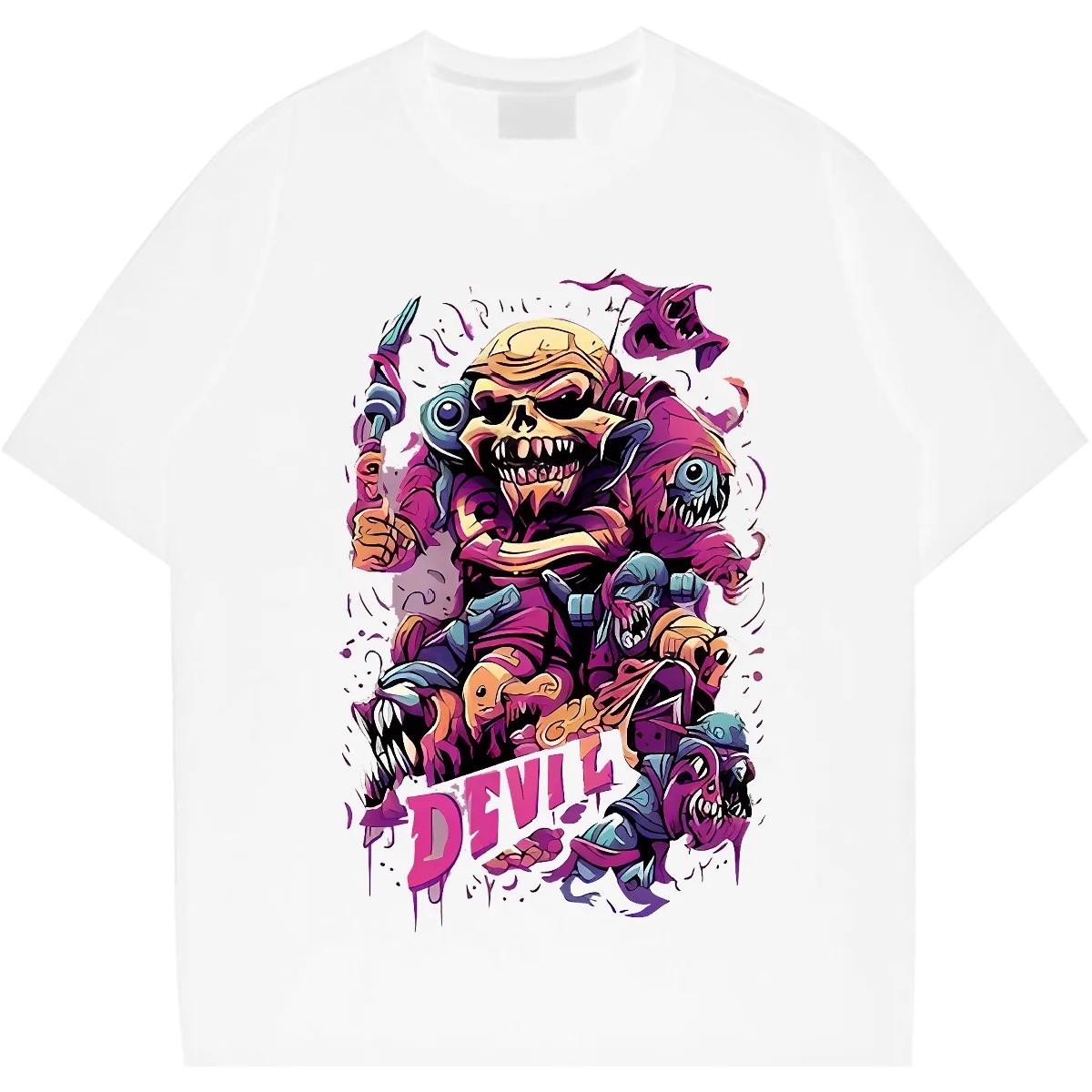 

Новинка 2024 года, свободные ретро-топы с круглым вырезом, мужская повседневная удобная футболка с графическим принтом XL, памятная горячая распродажа, дышащая футболка XXXXXL белый