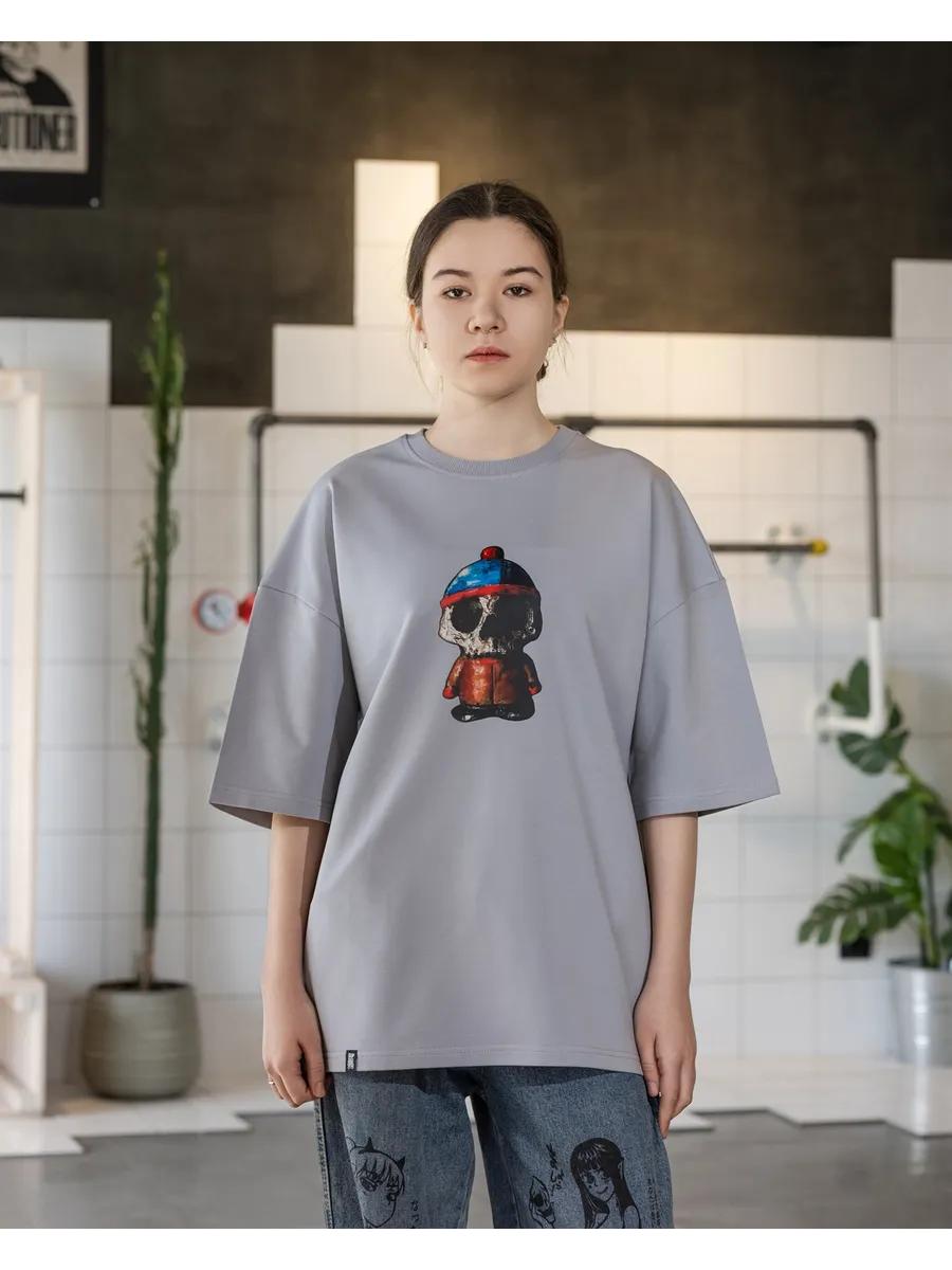 

Хлопковая футболка с принтом Герои Дизайна L