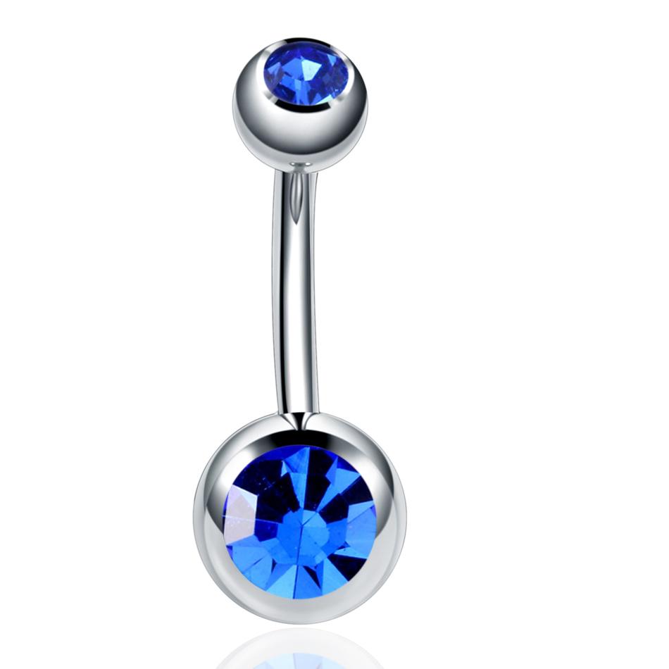 

1PC Surgical Steel Crystal Belly Button Piercings 14G Heart Belly Piercing CZ Navel Ring Nombril Belly Rings Sexy Women Jewelry 14G 1.6x10x5x8mm