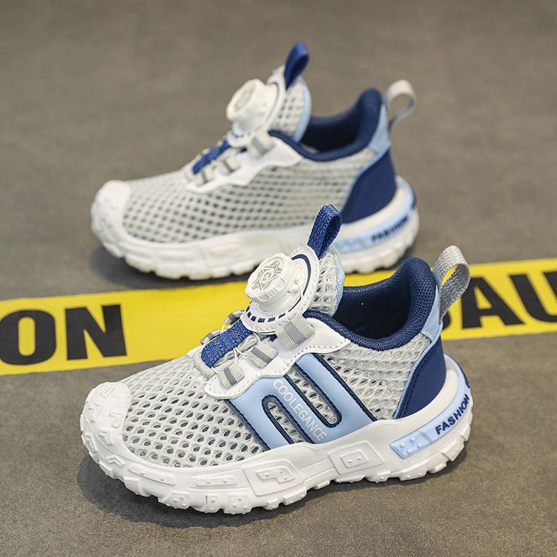 Youth Style Shoes Lightweight Breathable Mesh Kids Running Shoes Girls Boys Comfortable Slip-On Sneakers Outdoor Indoor Use