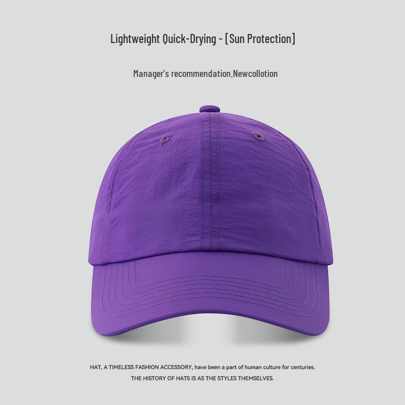"65cm Unisex Solid Color Baseball Cap with Soft Top, Deepened and Widened Brim for a Slimmer Face Look."