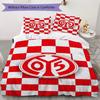 FSV Mainz 05 Pattern Bedding Uilt Set Uilt Cover Pillowcase Home Decoration Birthday Gift (1 * Duvet Cover + 2 * Pillowcase Without Core)