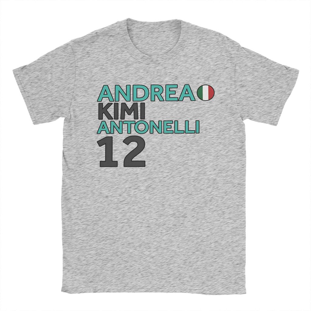 Mens Andrea Kimi Antonelli T Shirt 100 Cotton Clothing Leisure Short Sleeve Crew Neck Tee Shirt Plus Size TShirts