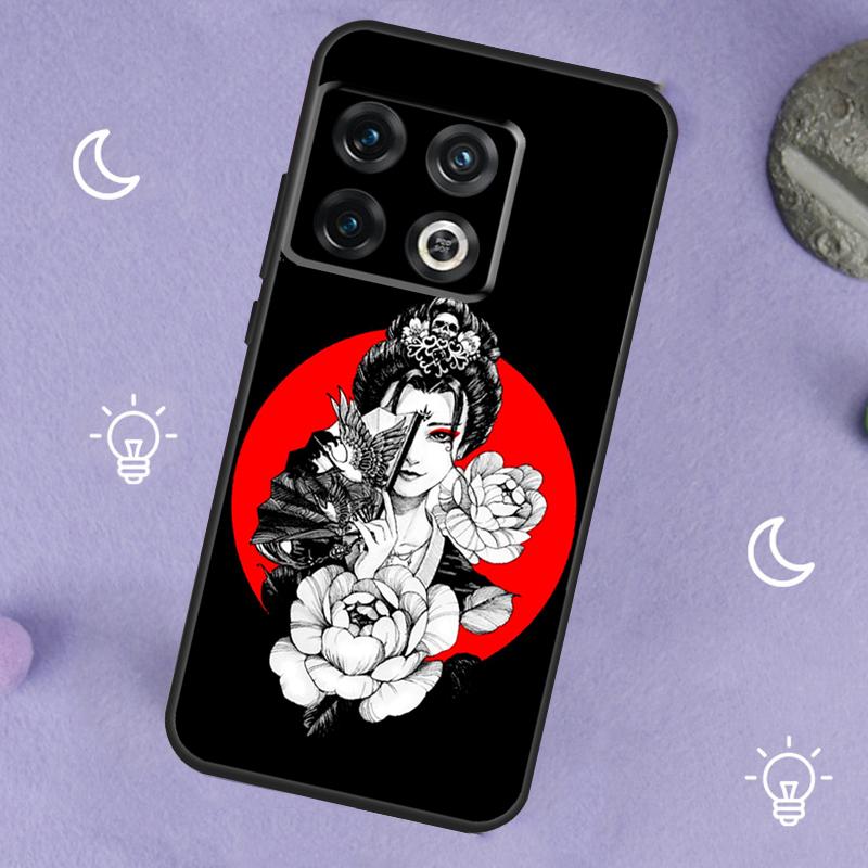 Samurai Warrior Geisha For OnePlus 13T 13R 12R 10R 10T 8T 11 12 13 15 Case For OnePlus Nord 5 CE 2 3 4 Lite N20 N30