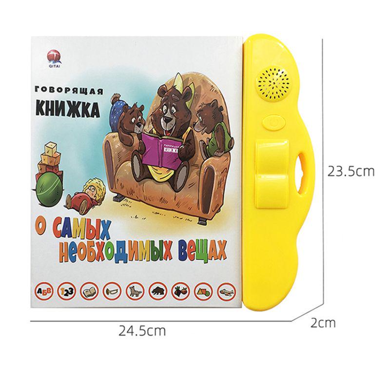 Teaching Electronic Sound Book Educational Book Pronunciation Learning Toy Kid Russian Language Reading Machine