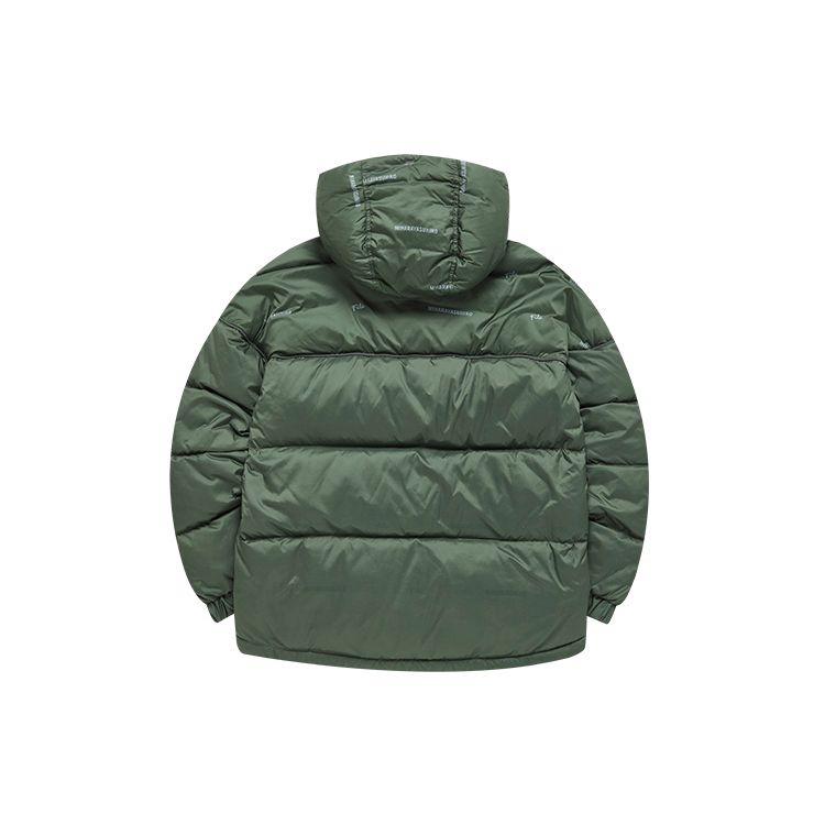 Fila Mihara Yasuhiro Collaboration Series Printed Sports Casual Warm Down Jacket Men Jacket Olive-Green F11M143903F-KK