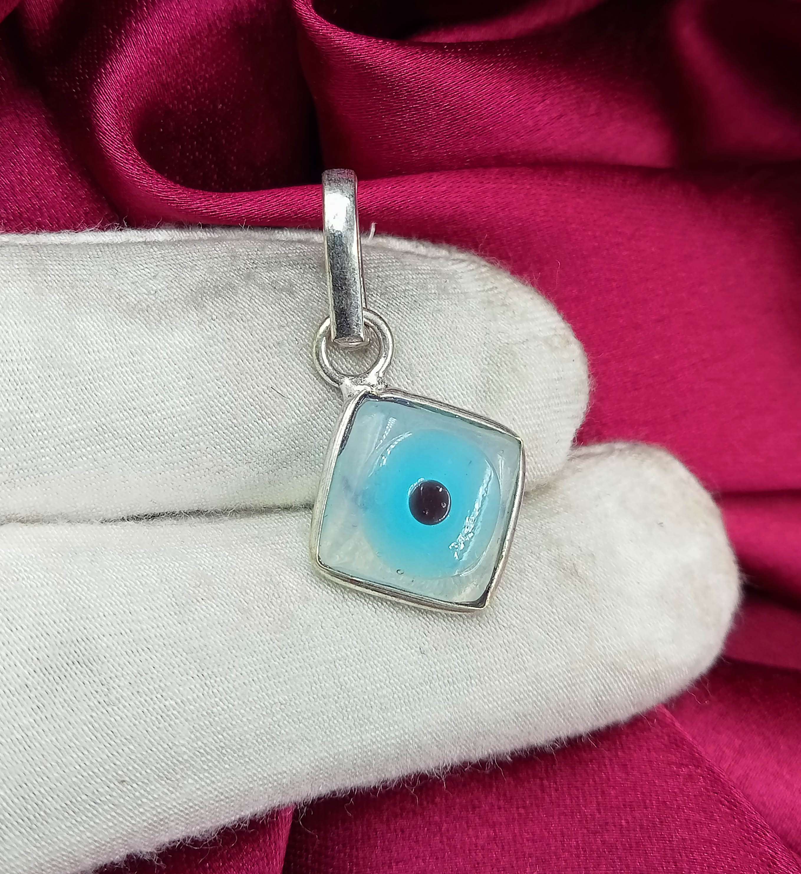 

Кулон с драгоценным камнем Evil Eye 925 пробы с серебряным покрытием DEP-378