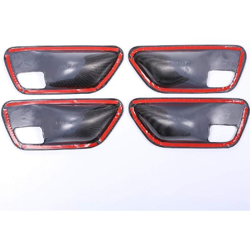 Carbon Fiber ABS Plastic Interior Door Handle Bowl Cover Trim For BMW 3 4 Series f30 f32 f35 316i 318i 320li 2013-2018