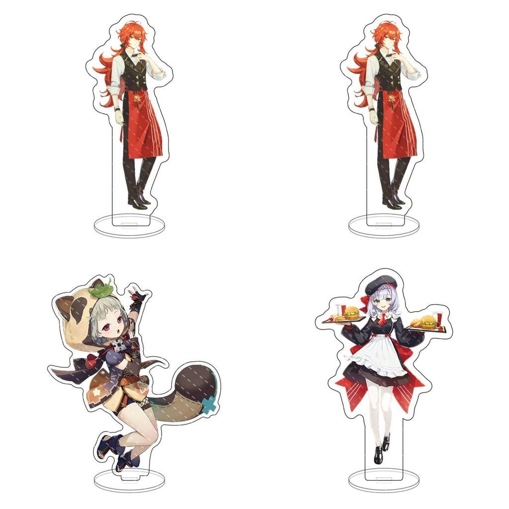 Genshin Impact Acrylic Stand Desktop Decor Featuring Kazuha Venti Klee Hutao Ganyu Paimon For Anime Fans