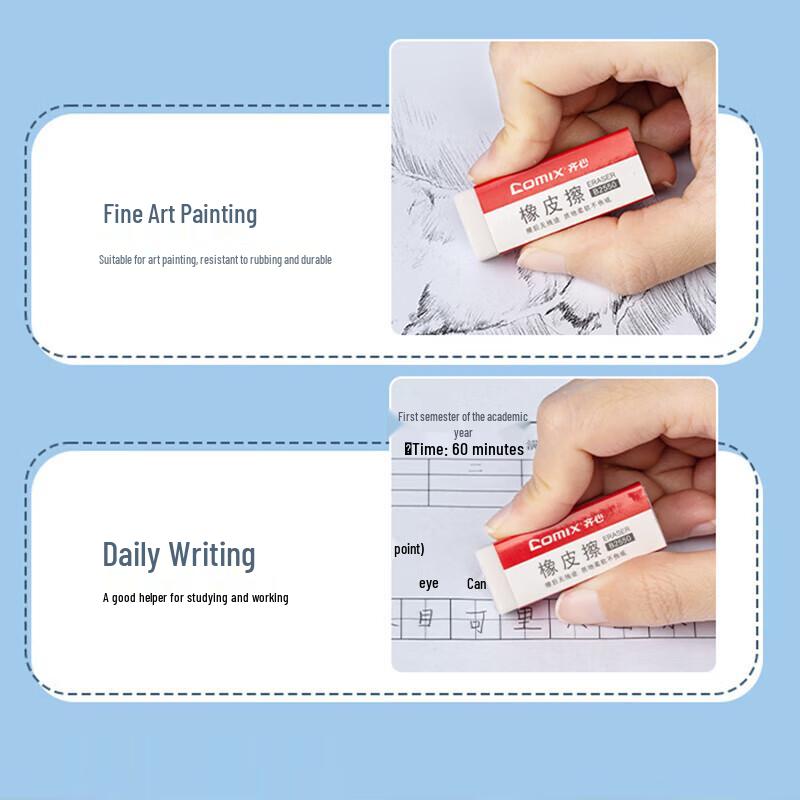 Comix B2550 Small Advanced Eraser, 5-Pack