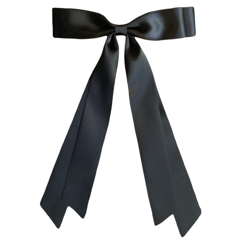 Glänzende Satinband-Schleife Haarspange - Elegantes Accessoire im Ballett-Stil