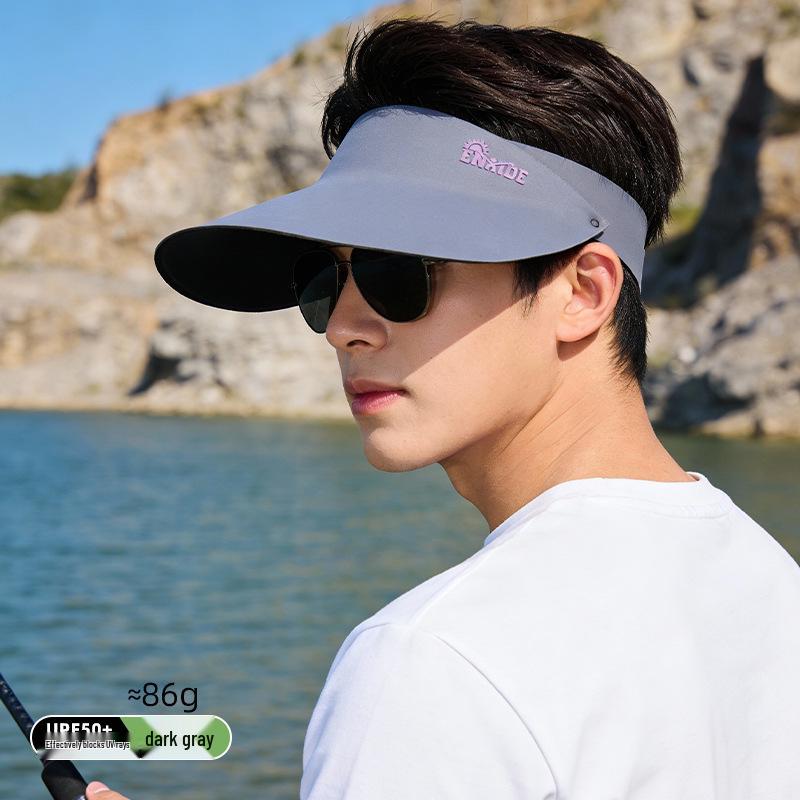 Women's Foldable UV Protection Hiking Sun Hat - Wide Brim, Open Top