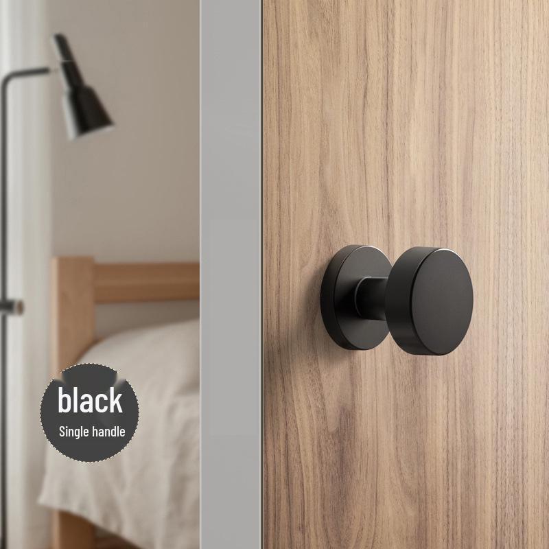 Versteckter Minimalistischer Weißer Runder Türgriff für Schlafzimmer