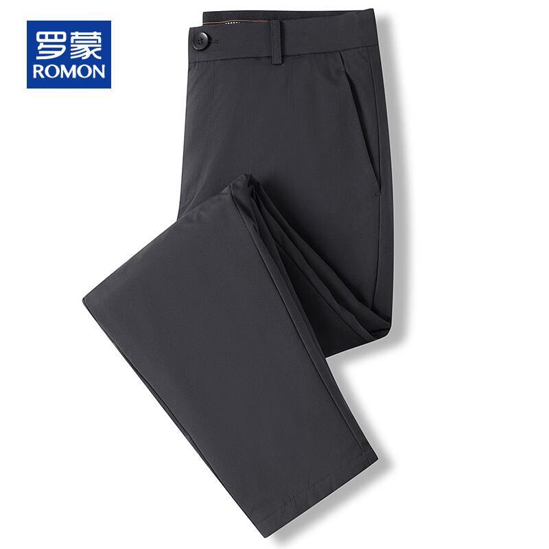 ROMON Men's 90% Duck Down Thermal Straight-Leg Winter Pants