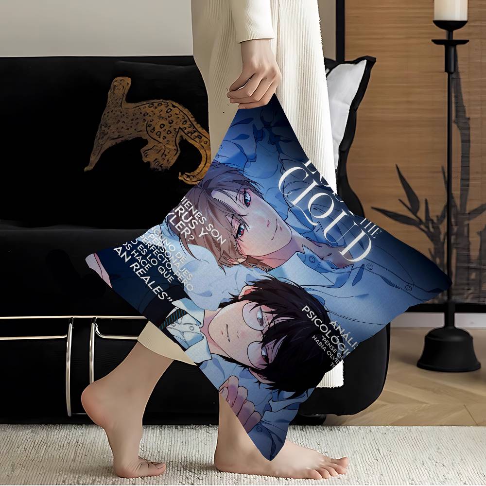 Anime Lost In The Cloud Cushion Cover Inches Farmhouse Decor Home Throw Pillow Covers for Couch Decorations