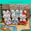 Plush Bunny Keychain With Japanese Kimono For Gift And Collecting
