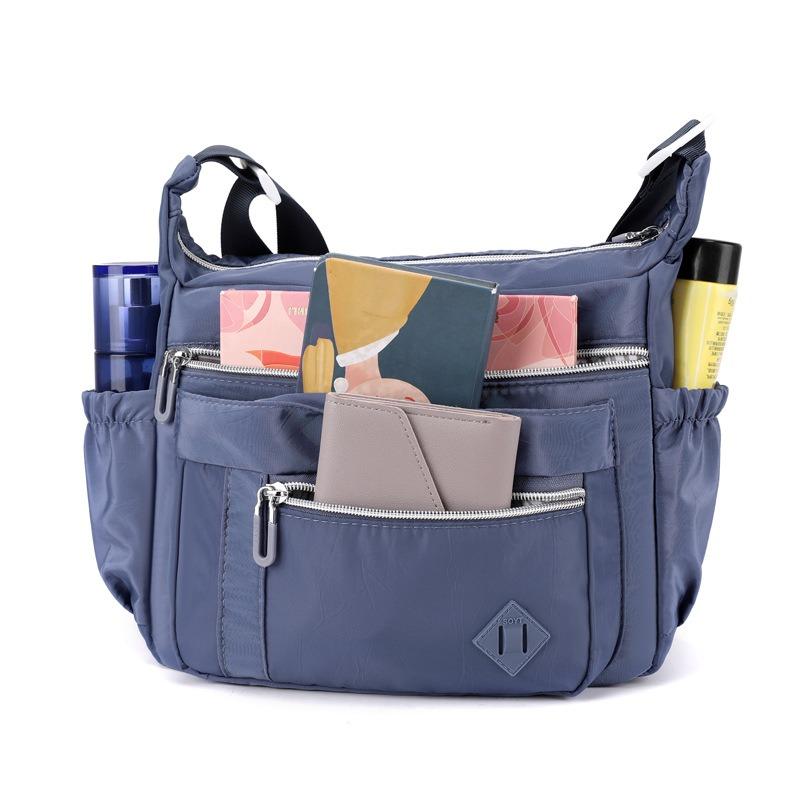 Simple Shoulder Bag Summer New Multi-compartment Nylon Cloth Crossbody Bag Casual Lightweight Large Capacity Medium Mom Bag