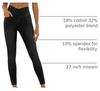 Calças de Yoga Jeans de Cintura Alta Cruzada V-Waist para Mulheres - Emagrecedoras, Elásticas, Roupa Fitness para Exterior