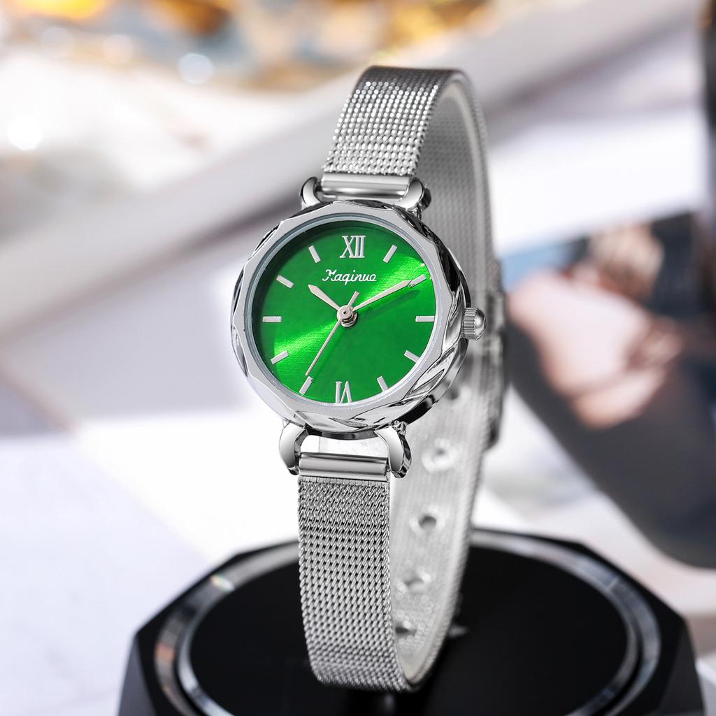 Luxury Brand Lady Watch Women Dress Fashion Green Quartz Watches Female Stainless Steel Wristwatch Relogio Feminino Dropshipping