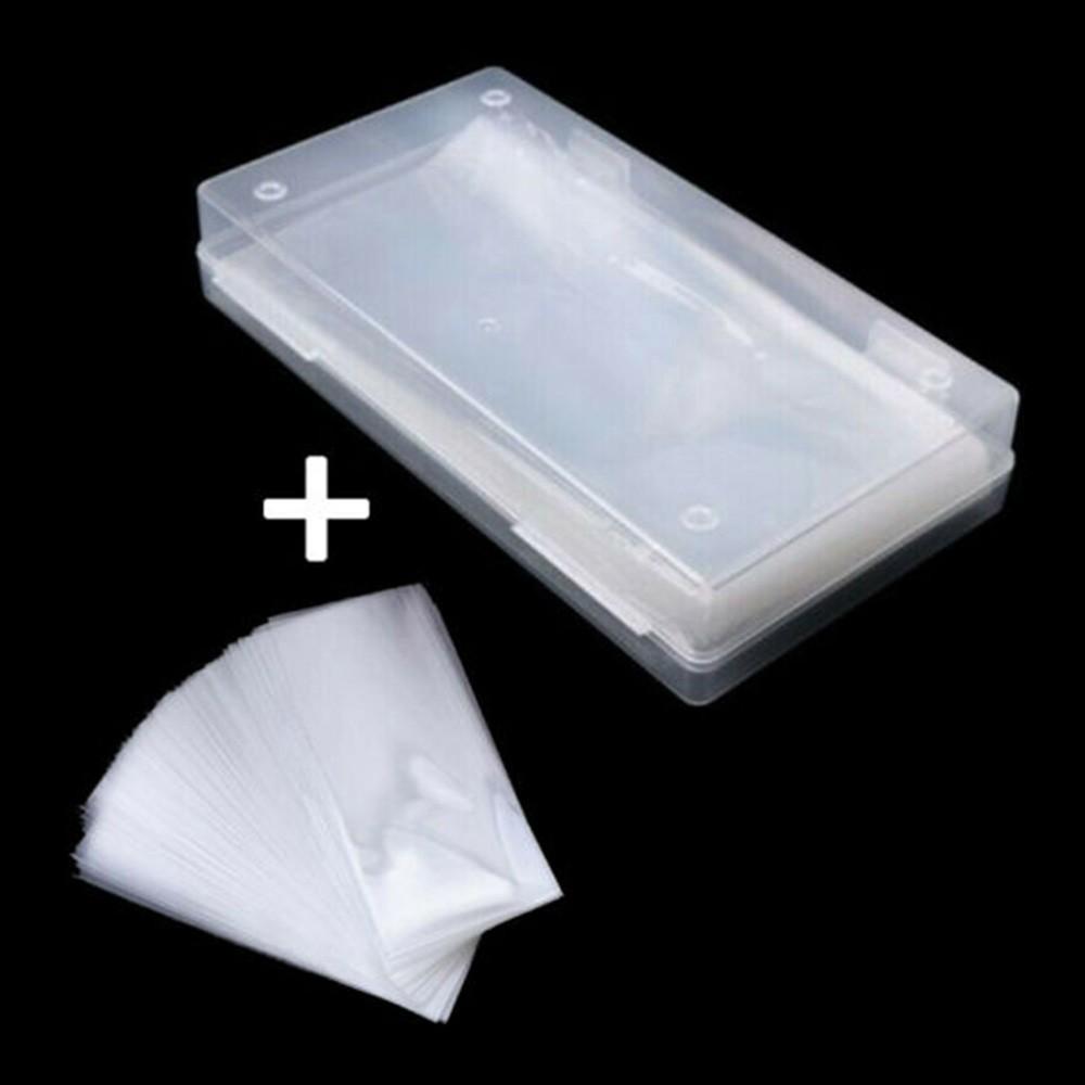100x Clear Case Paper Money Currency W/ Box Plastic Storage Pocket Sleeves Kit