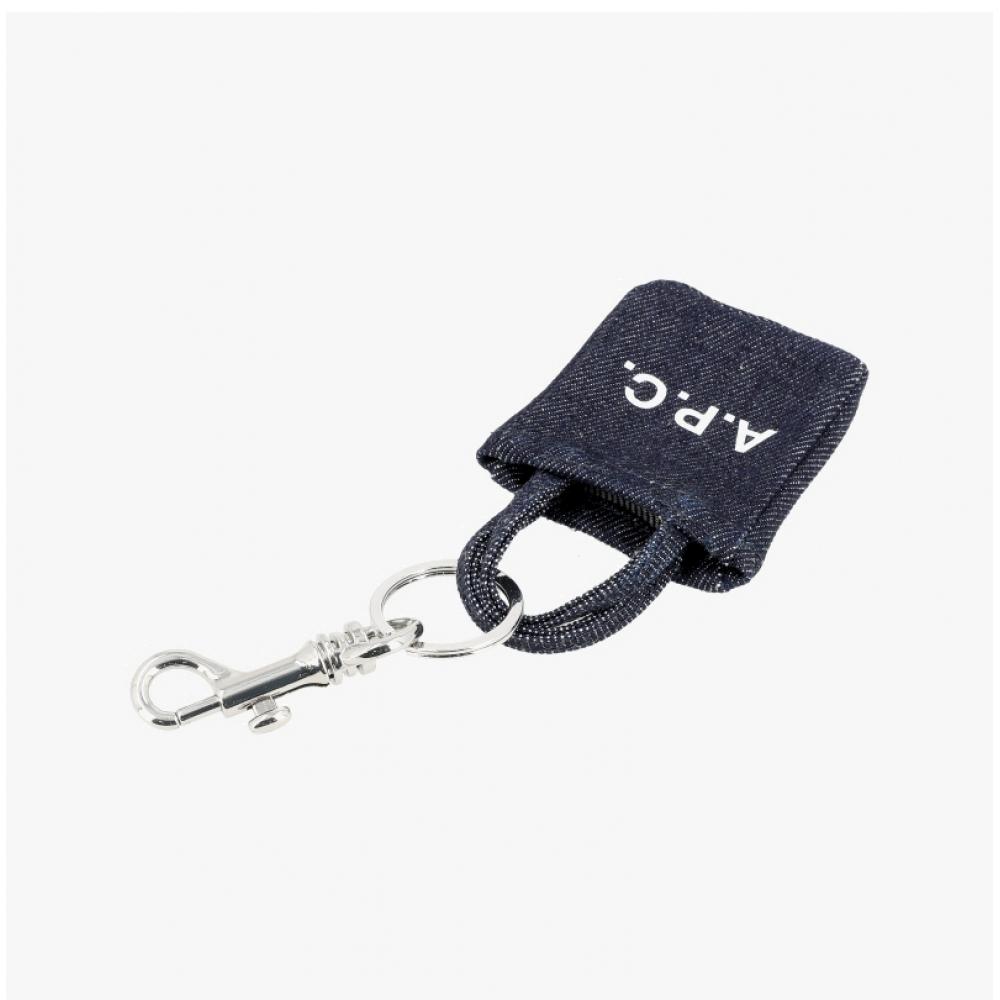 A.p.c Denim Mini Tote Keyring M63677