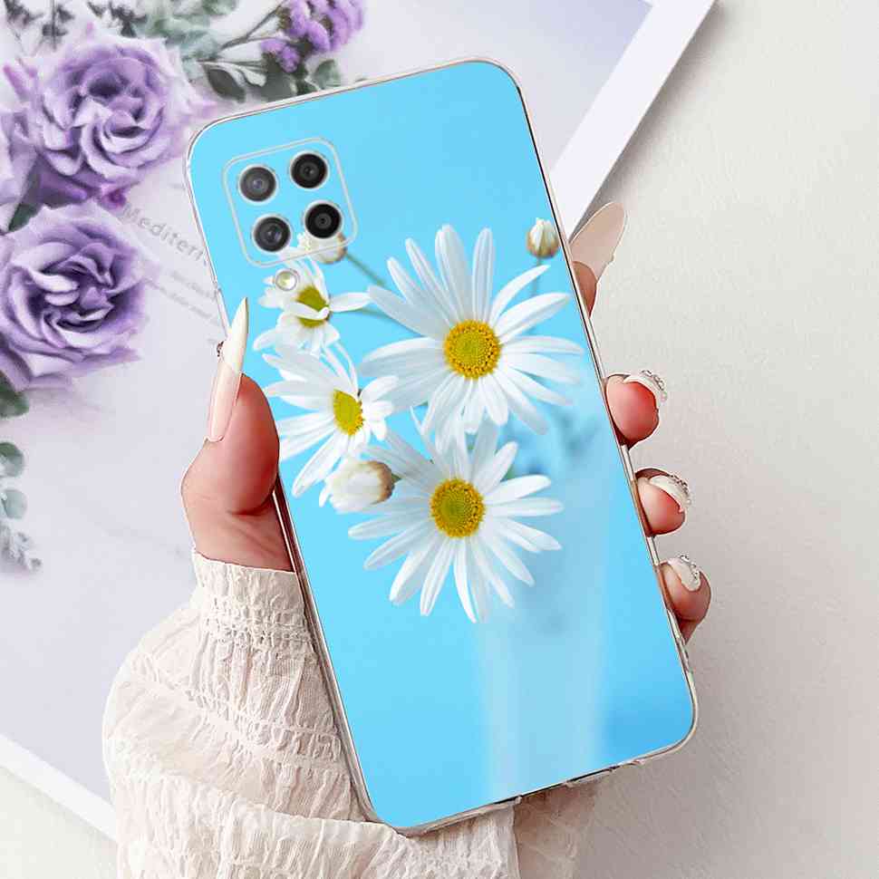 For Samsung Galaxy A42 5G Case Popular Pattern Flowers Soft Silicone TPU Cover For Samsung a42 A42 6.6" SM-A426B Fashion Shell