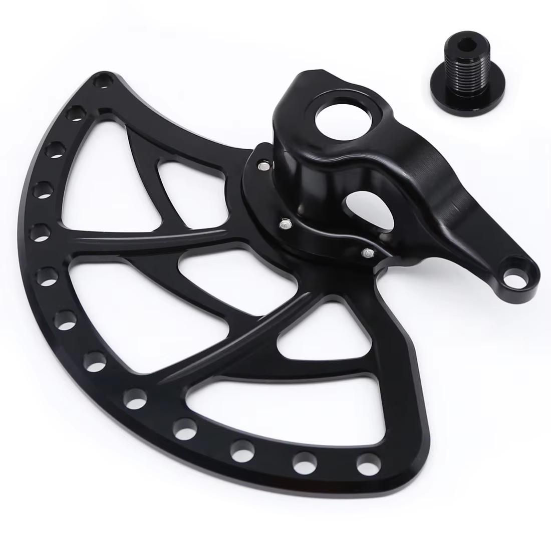 CNC Motorcycle Front Brake Disc Guard Cover Protector For Surron Ultra Bee Protect Aluminum Front Brake Disc Guard Cover чёрный